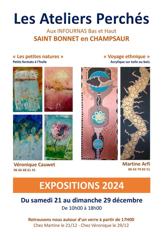 Expositions des atelier perchés_Saint-Bonnet-en-Champsaur