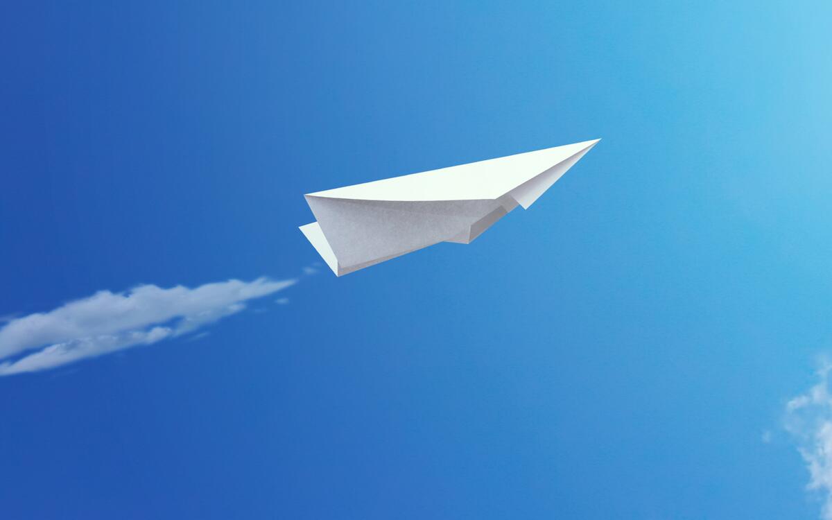 Avion en papier