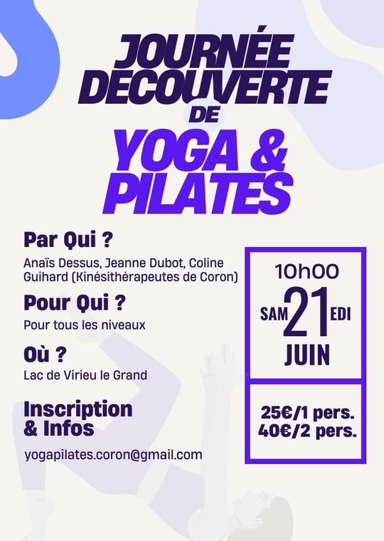 Journée découverte Yoga & Pilates au lac de Virieu-le-Grand