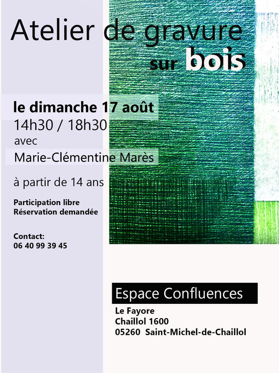 Atelier gravure sur bois_Saint-Michel-de-Chaillol