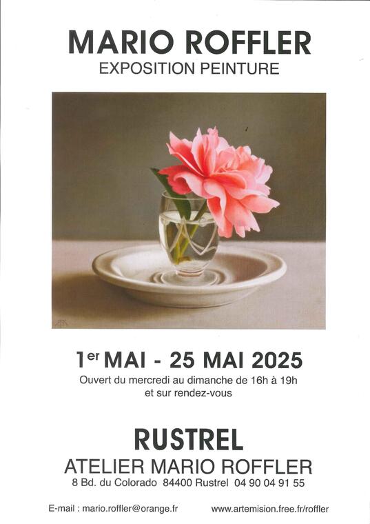 Exposition de peinture de Mario Roffler_Rustrel