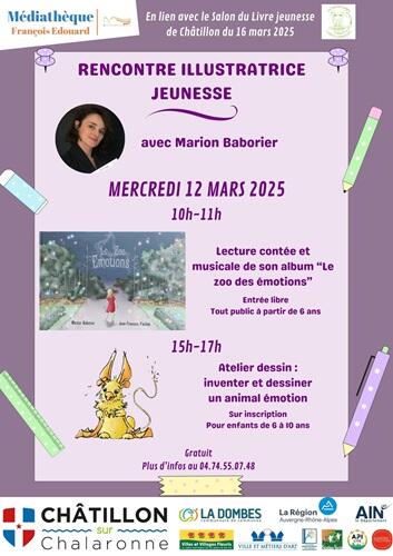 Rencontre avec Marion Baborier, illustratrice jeunesse_Châtillon-sur-Chalaronne