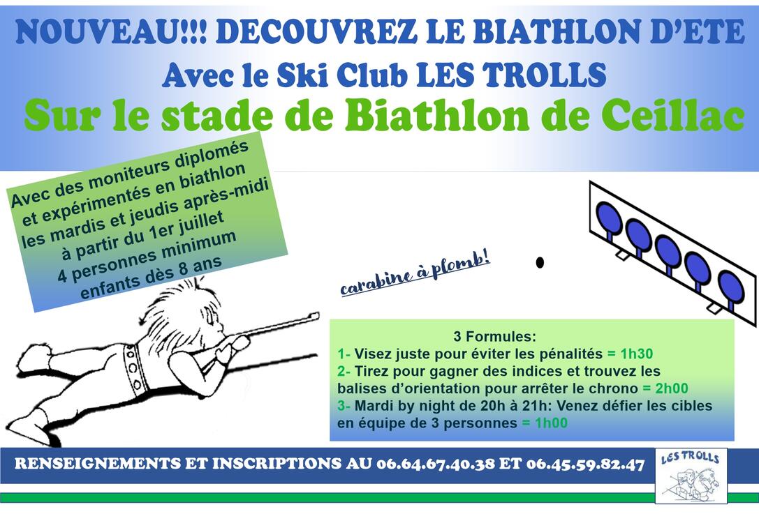 Biathlon Estival - Ski club Nordique & biathlon Les Trolls_Ceillac