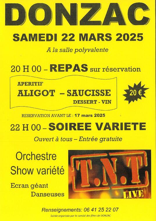 Soirée variété_Donzac