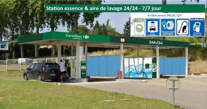 Station service carrefour