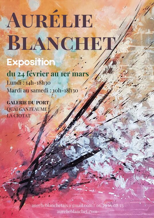 Exposition des peintures de l'artiste Aurélie Blanchet_La Ciotat