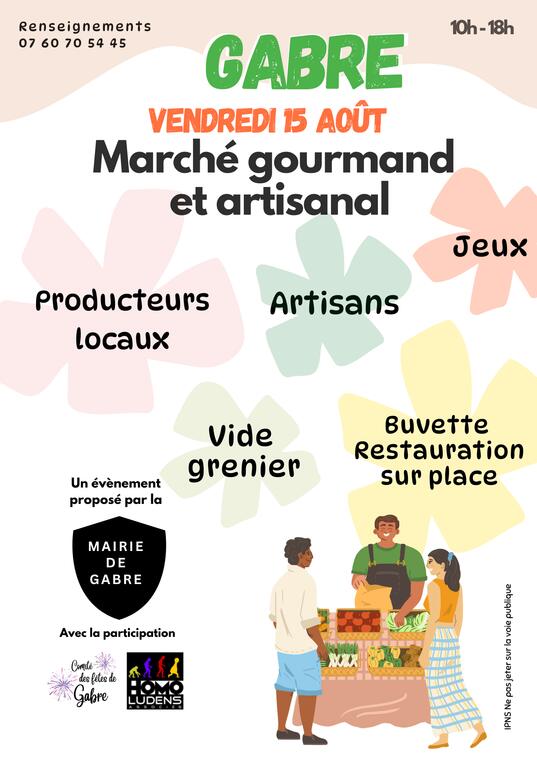 Marché gourmand et artisanal 15 août