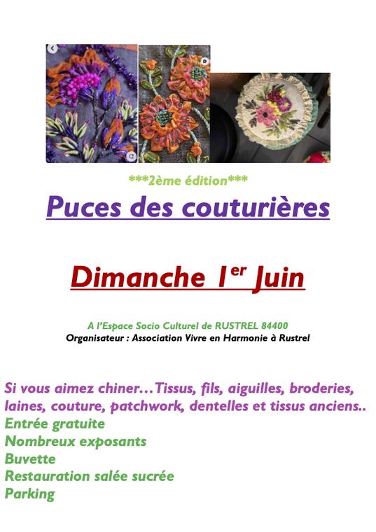 affiche puces des couturières
