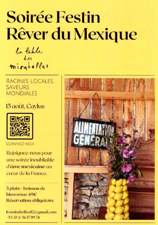 Soirée Festin - Rêver du Mexique_Caylus