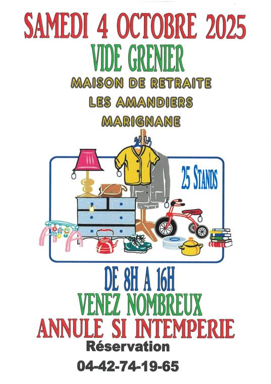 Vide-greniers de la maison de retraite Les Amandiers