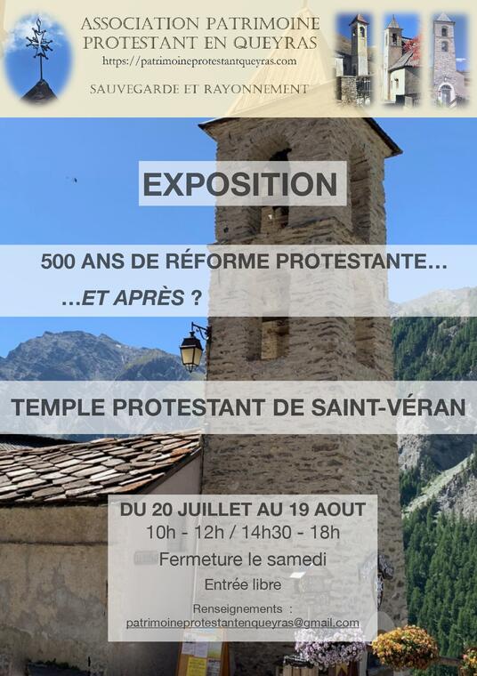 Exposition "500 ans de réforme protestante et après?""_Saint-Véran