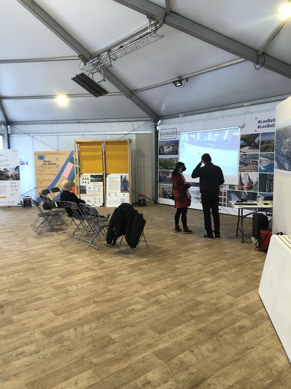 Visite en réalité virtuelle du village des athlètes
