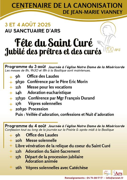 Fête du Saint Curé d'Ars_Ars-sur-Formans