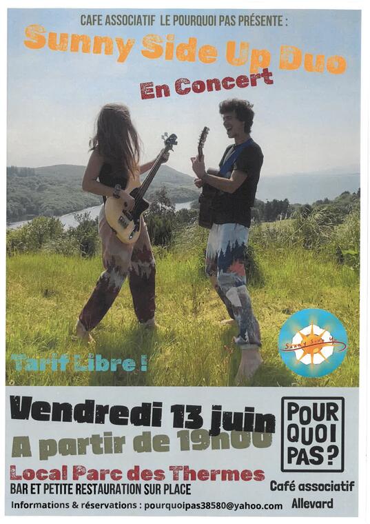 Sunny Side Up duo en concert_Allevard