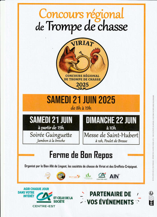Affiche concours régional Trompe de Chasse_Viriat