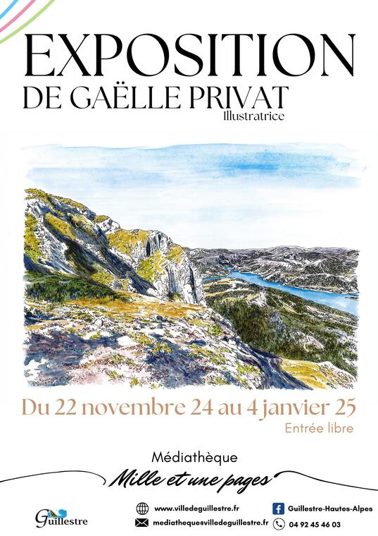 Exposition d'illustrations de Gaëlle Privat_Guillestre