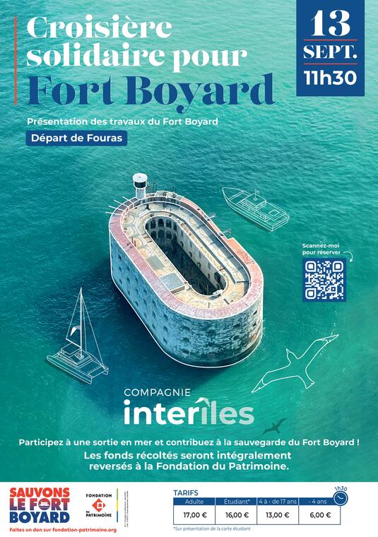 Croisière solidaire pour Fort Boyard au départ de Fouras_Fouras-les-Bains