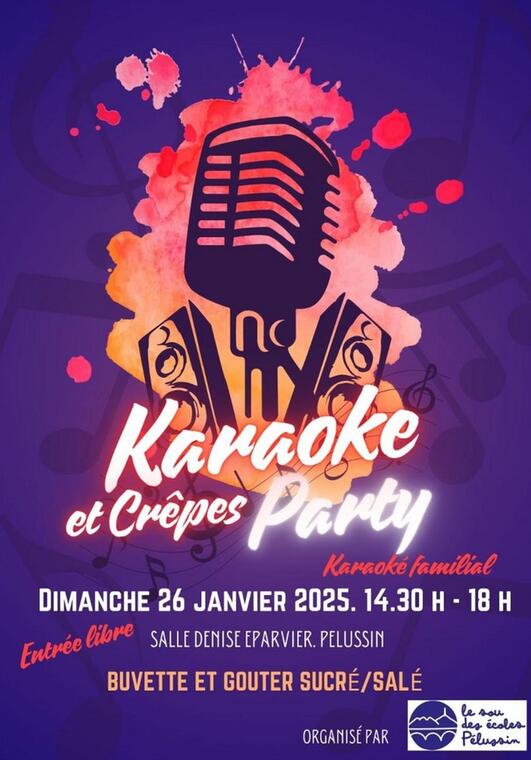 Karaoké et crêpes Party_Pélussin