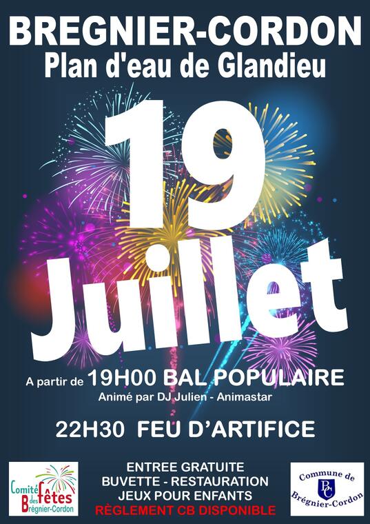 Fête du plan d'eau de Glandieu à Brégnier Cordon