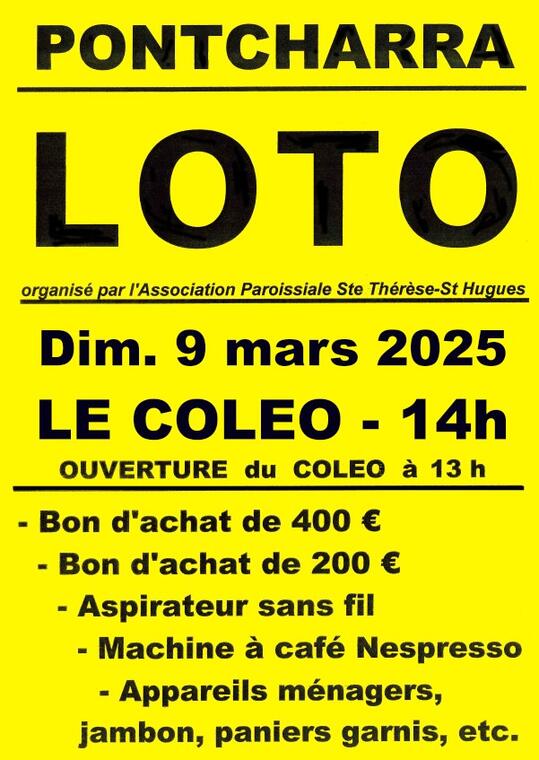 Loto Association paroissiale St Hugues_Pontcharra