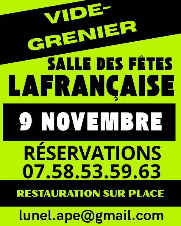 Affiche vide grenier
