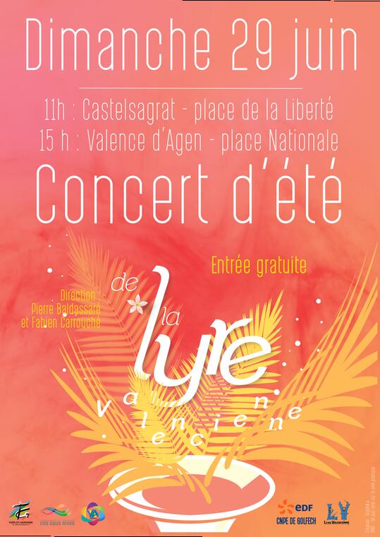 Concerts d'été de la Lyre Valencienne_Valence-d'Agen