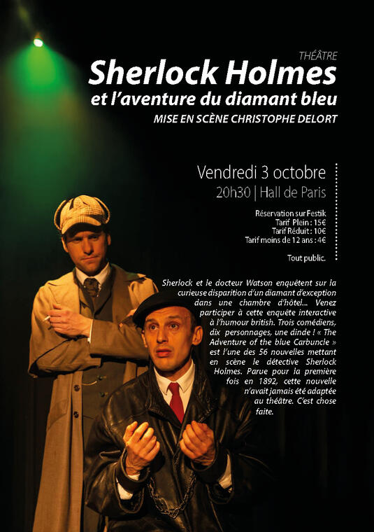 Théâtre | Sherlock Holmes et l’aventure du diamant bleu_Moissac