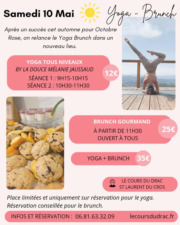 Yoga-brunch au Cours du Drac