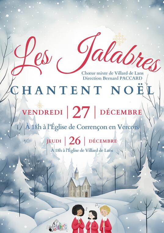 Affiche Les Jalabres chantent Noël