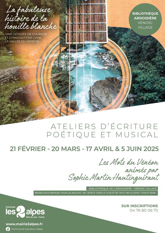 Ateliers d'écriture poétique et musical - Les Mots du Vénéon_Venosc