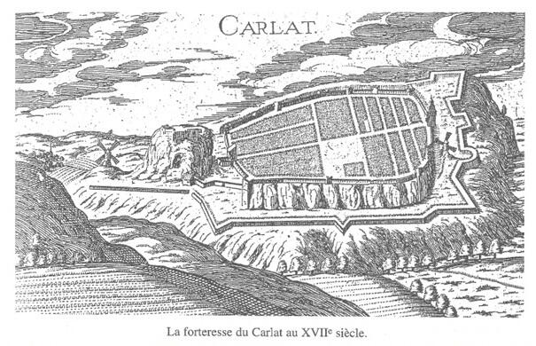 La forteresse du Carlat au 17eme siècle