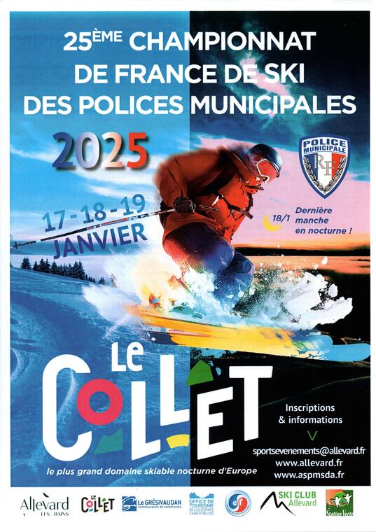 Championnat de France de ski des Polices municipales_Le Collet