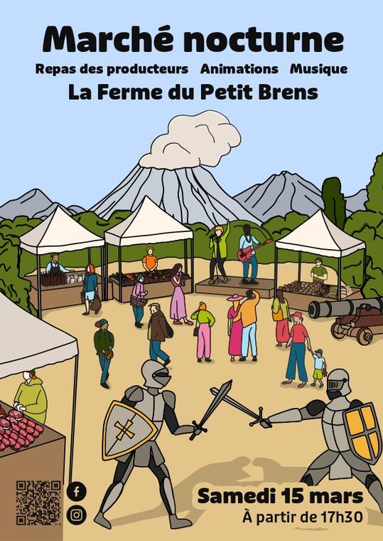Marché de producteurs à la Ferme du Petit Brens_Brens