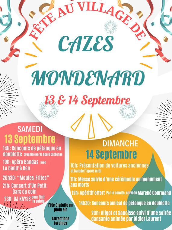 Grande fête de Cazes-Mondenard_Cazes-Mondenard