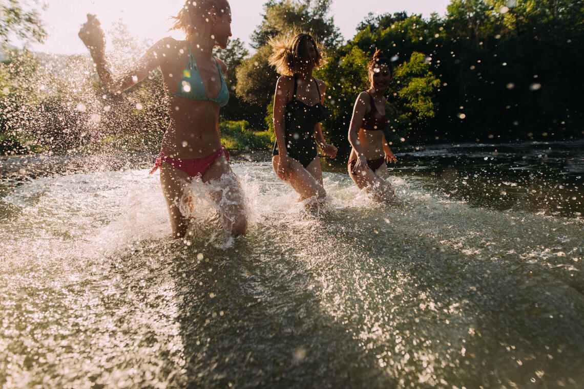 Plongeon dans le Gardon