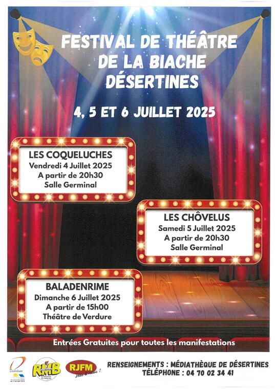 Festival de théâtre de la Biache Désertines_Désertines