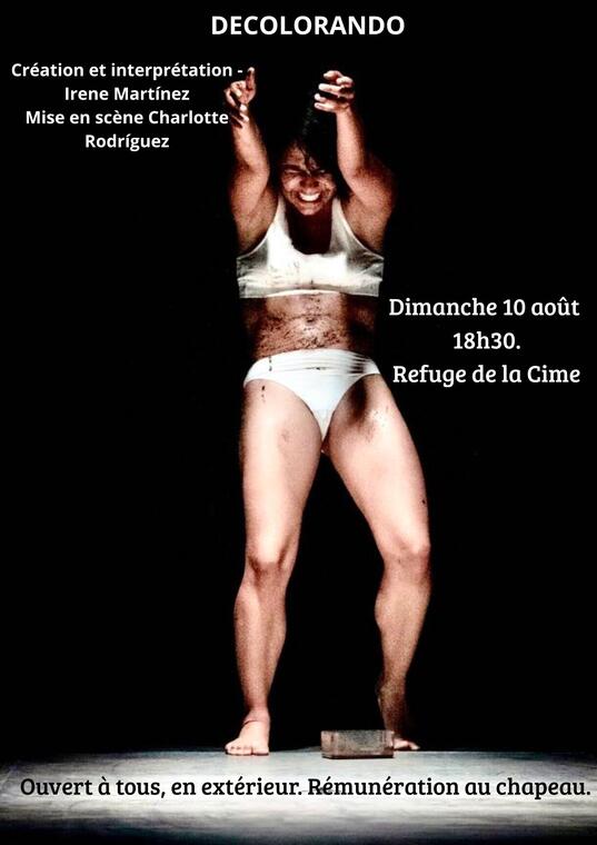 Spectacle "Décolorando" au refuge de la Cime_Ceillac