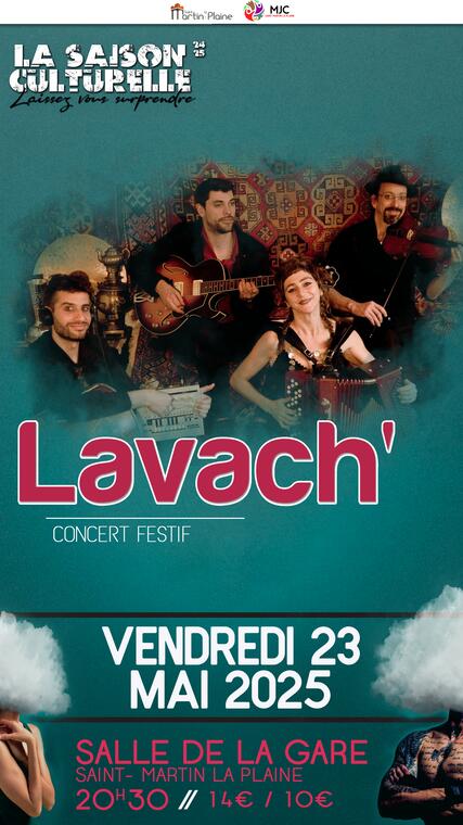 Spectacle Lavach - Saison Culturelle Saint Martin la Plaine