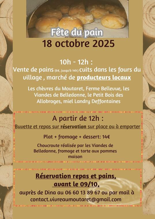 Fête du pain_Le Moutaret