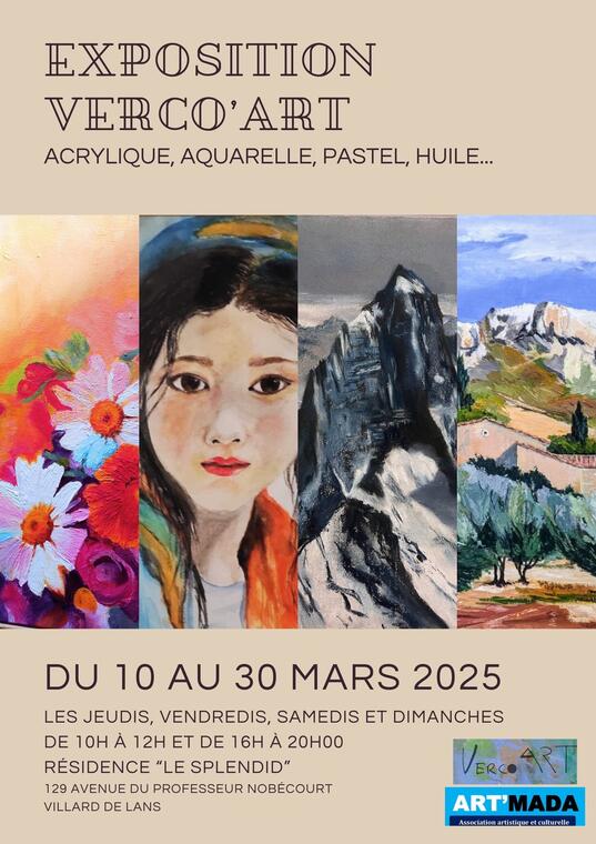 Exposition Verco'Art avec Art'Mada_Villard-de-Lans