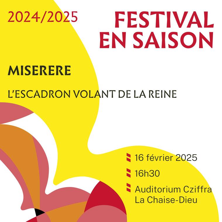 EVE-Festival en saison : "Miserere"_La Chaise-Dieu-Affiche