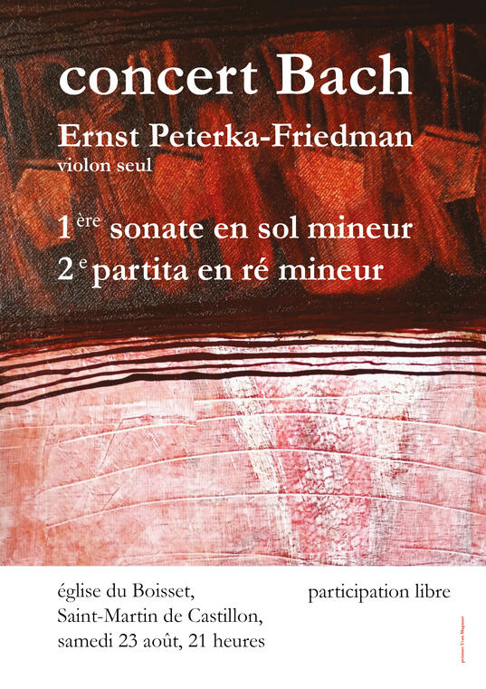 Affiche concert BACH
