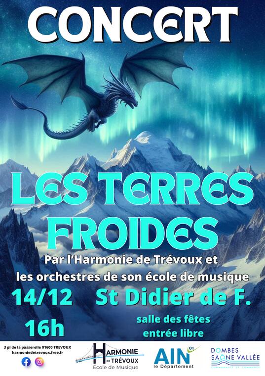 Affiche Concert Hiver Harmonie de Trévoux