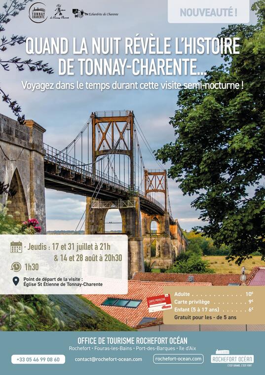 Visite semi-nocturne : Quand la nuit révèle l'histoire de Tonnay-Charente_Tonnay-Charente