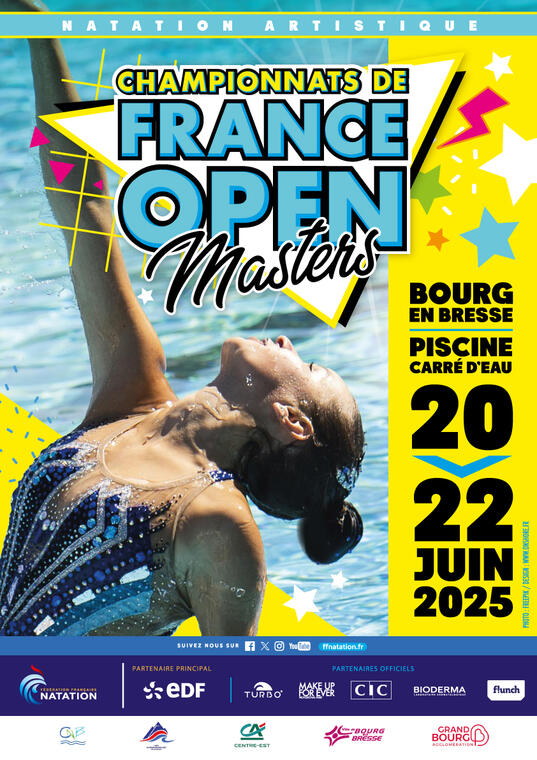 Affiche Championnat de France Open Master Natation Artistique
