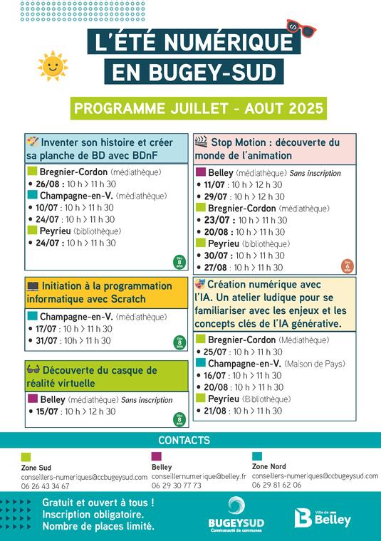 L'été numérique en Bugey Sud - création numérique avec l'IA._Brégnier-Cordon