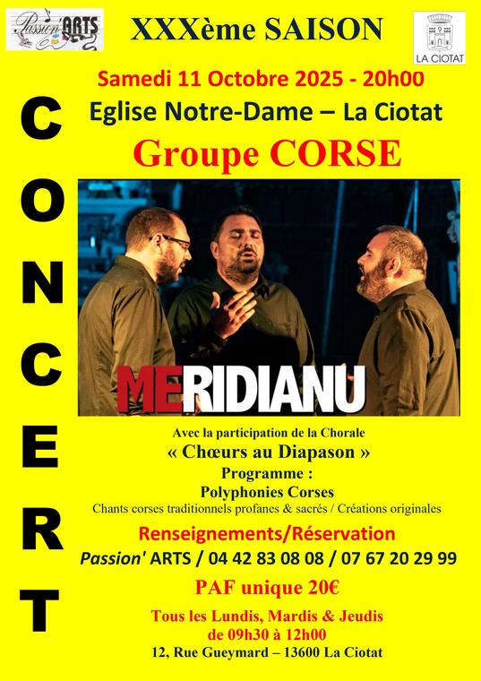Concert du groupe corse Meridianu_La Ciotat