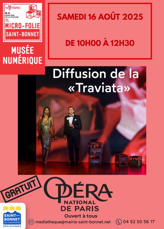 Diffusion de l'opéra "La Traviata"_Saint-Bonnet-en-Champsaur