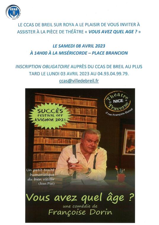 Théâtre "Vous avez quel âge ?"