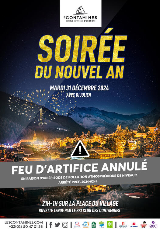 Soirée du nouvel an_Les Contamines-Montjoie